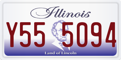 IL license plate Y555094