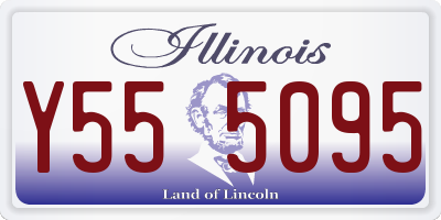 IL license plate Y555095