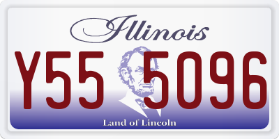 IL license plate Y555096