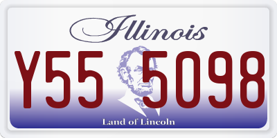 IL license plate Y555098