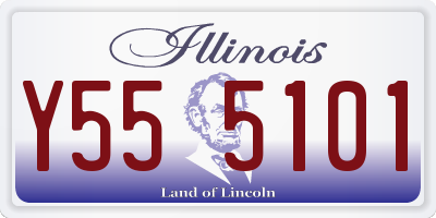 IL license plate Y555101