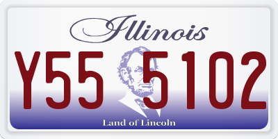 IL license plate Y555102
