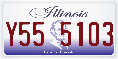 IL license plate Y555103