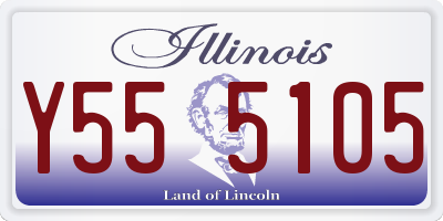 IL license plate Y555105