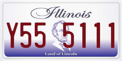 IL license plate Y555111