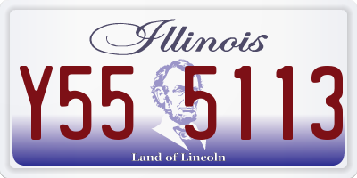 IL license plate Y555113