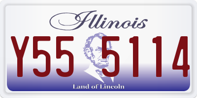 IL license plate Y555114