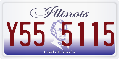 IL license plate Y555115