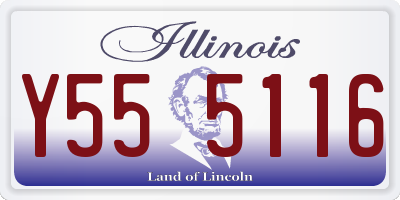 IL license plate Y555116
