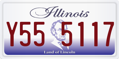 IL license plate Y555117