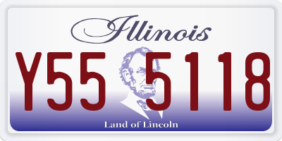 IL license plate Y555118