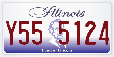 IL license plate Y555124