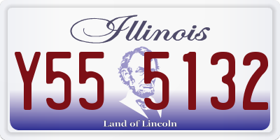 IL license plate Y555132