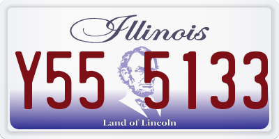 IL license plate Y555133