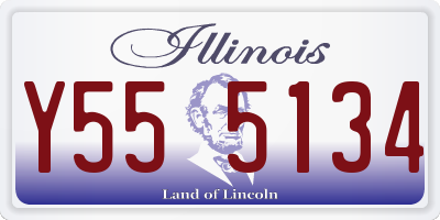 IL license plate Y555134