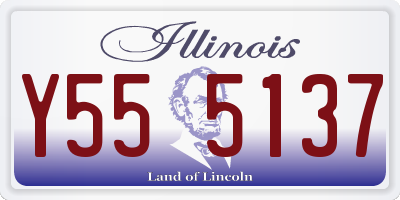 IL license plate Y555137