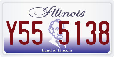 IL license plate Y555138