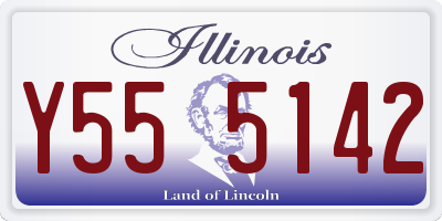 IL license plate Y555142
