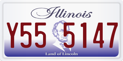 IL license plate Y555147