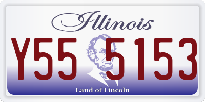 IL license plate Y555153