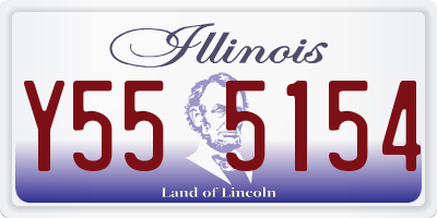 IL license plate Y555154