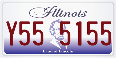 IL license plate Y555155