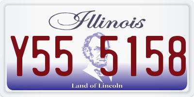 IL license plate Y555158