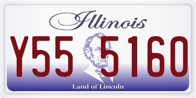 IL license plate Y555160
