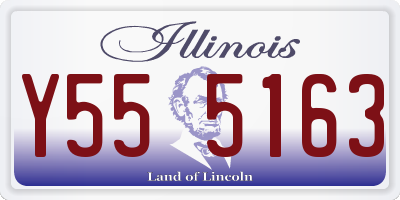 IL license plate Y555163