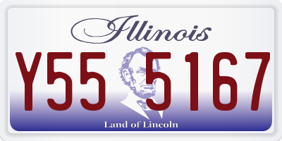 IL license plate Y555167