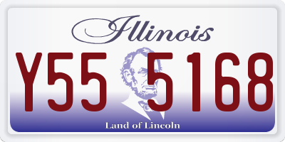 IL license plate Y555168