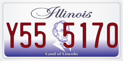 IL license plate Y555170