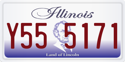 IL license plate Y555171