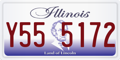 IL license plate Y555172