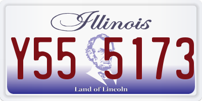 IL license plate Y555173