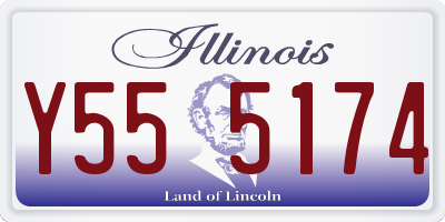 IL license plate Y555174