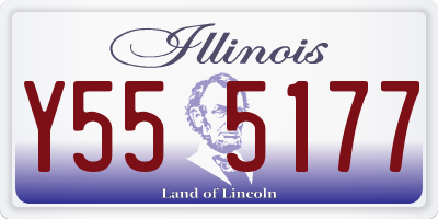 IL license plate Y555177