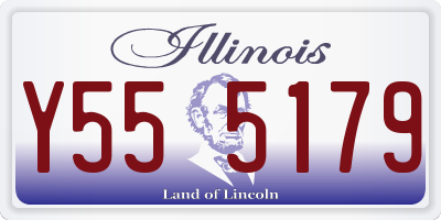 IL license plate Y555179