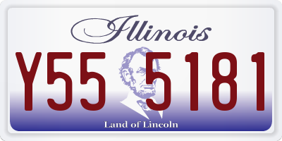 IL license plate Y555181