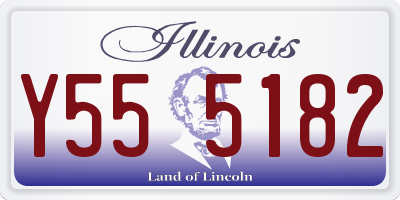 IL license plate Y555182