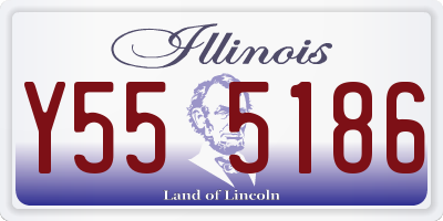 IL license plate Y555186