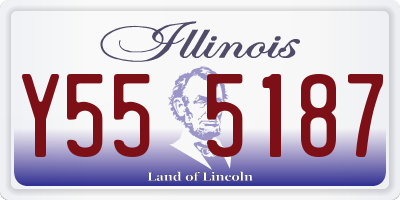 IL license plate Y555187