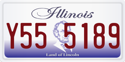 IL license plate Y555189