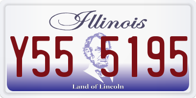 IL license plate Y555195