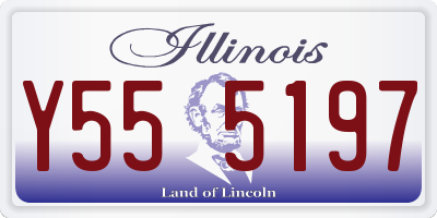 IL license plate Y555197