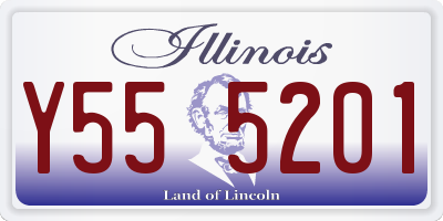 IL license plate Y555201