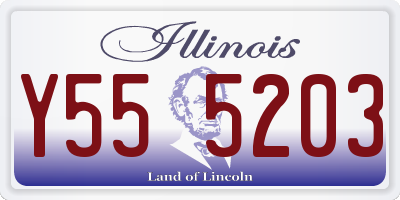 IL license plate Y555203