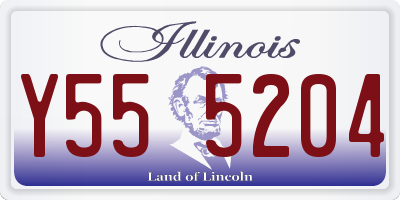IL license plate Y555204