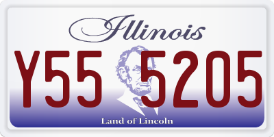 IL license plate Y555205