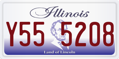 IL license plate Y555208